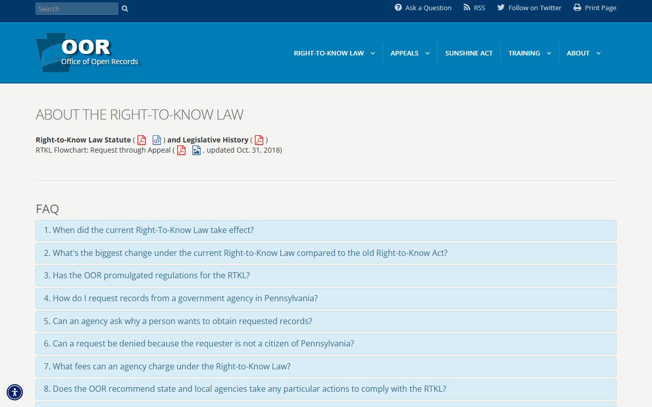 Luzerne County court records Pennsylvania Right-to-Know overview