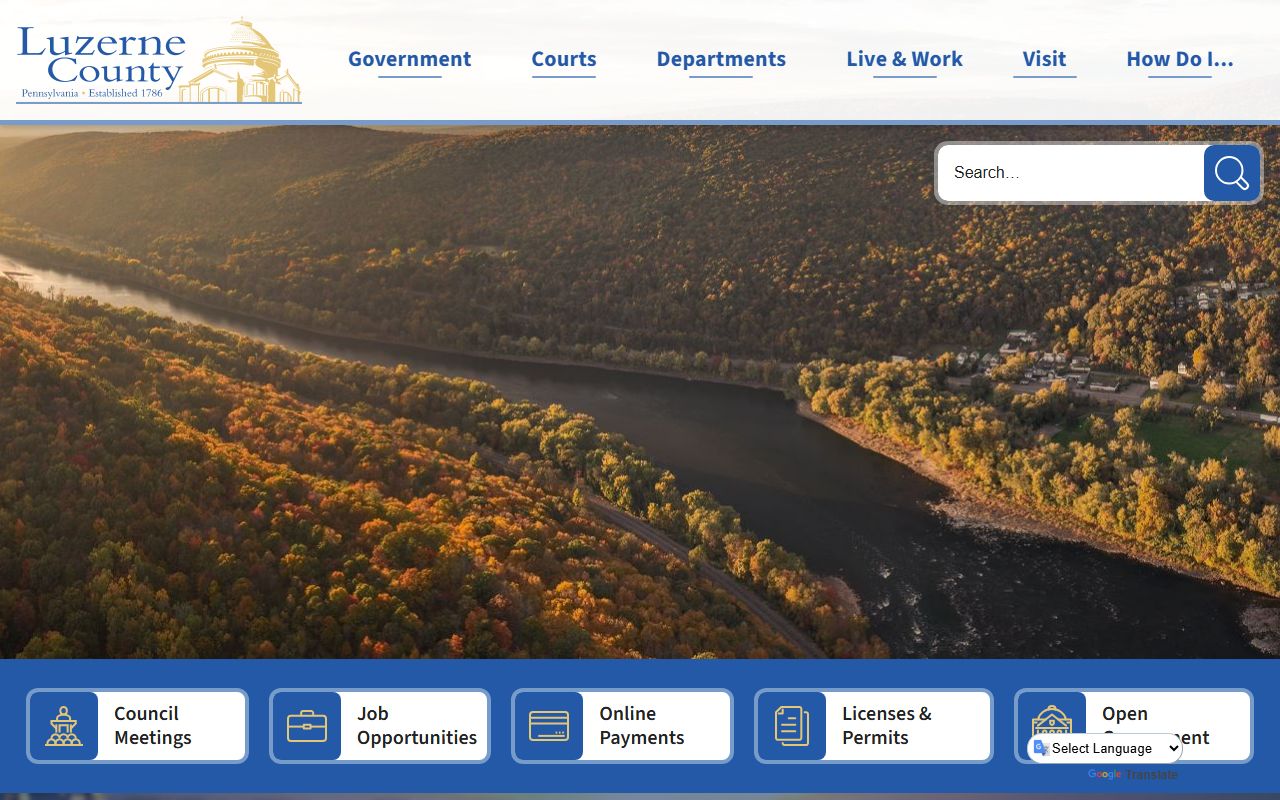 Luzerne County court records official homepage