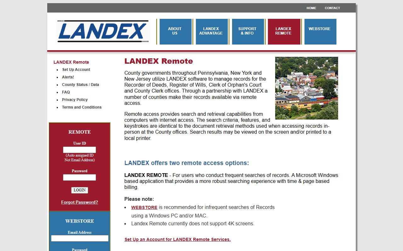 Luzerne County Orphans' Court Landex Remote estate record access